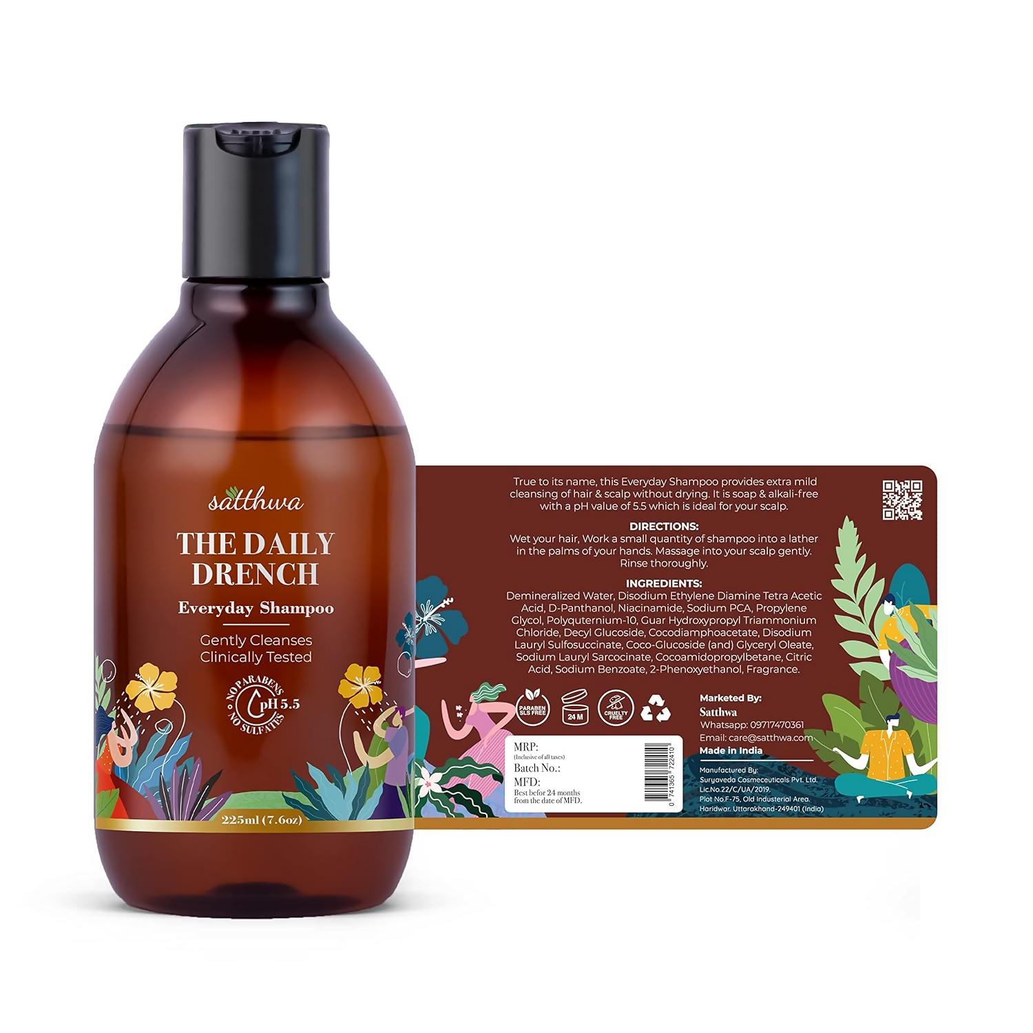Satthwa The Daily Drench Everyday Mild Shampoo