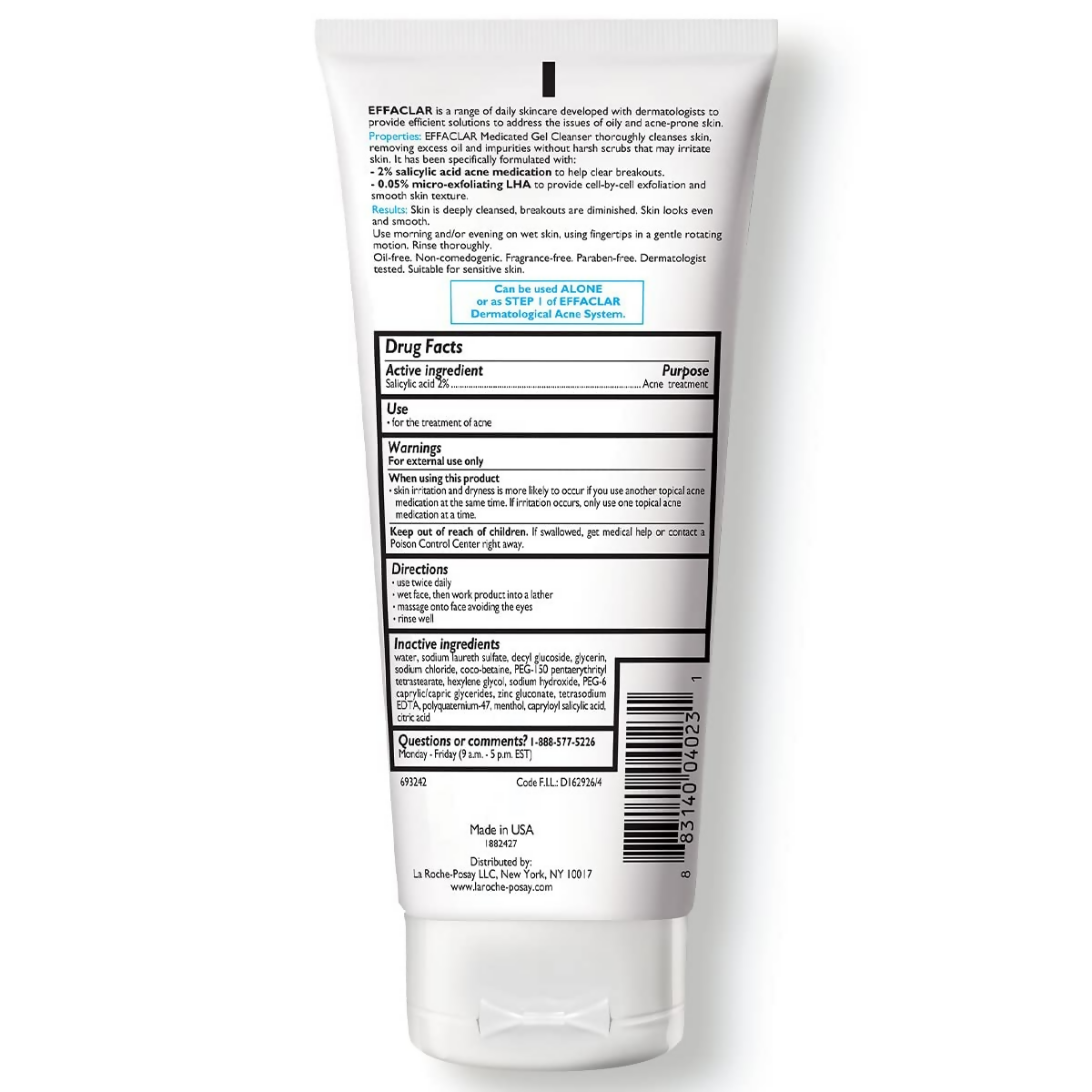 La Roche-Posay Effaclar Medicated Gel Cleanser