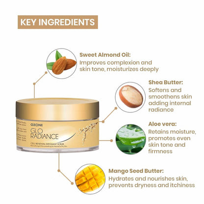 Ozone Glo Radiance Cell Renewal Exfoliant Scrub