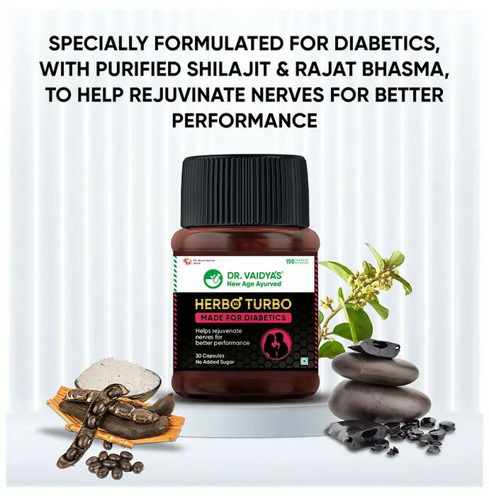 Dr. Vaidya's Herbo 24 Turbo Capsules Made For Diabetics