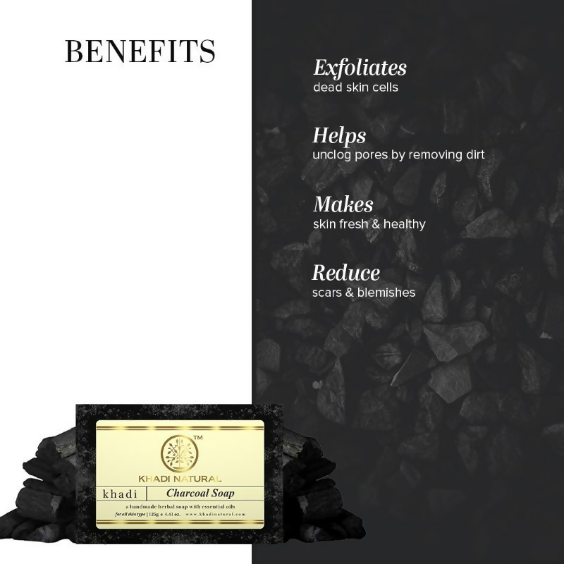 Khadi Natural Charcoal Handmade Soap