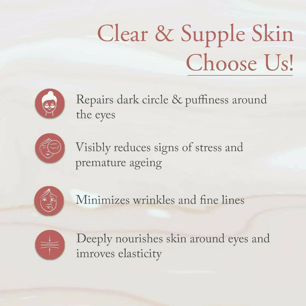 Glamveda Glass Skin Rice & Ceramide Under Eye Cream - DrMediCart