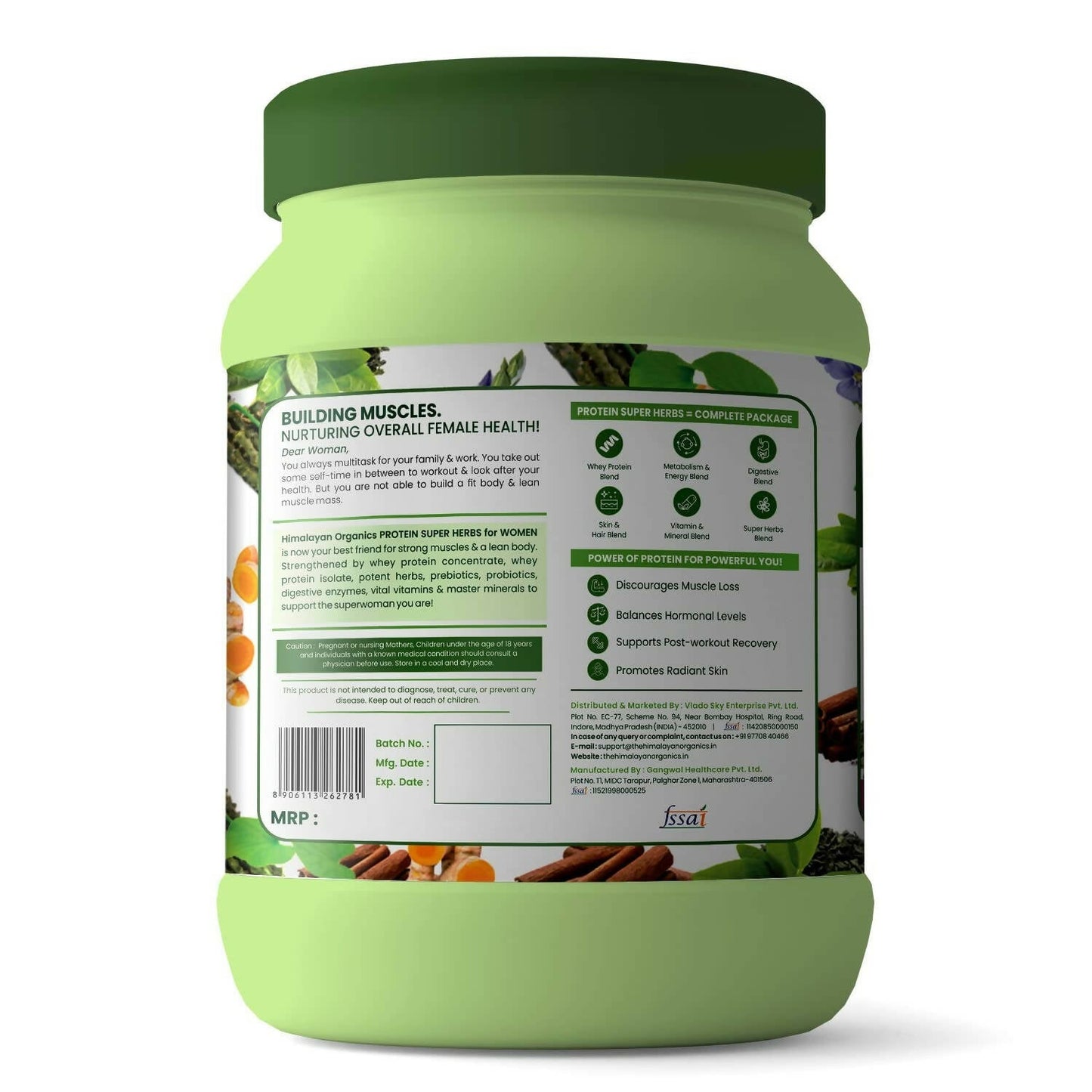 Himalayan Organics Protein Super Herbs Women Powder Chocolate Flavour