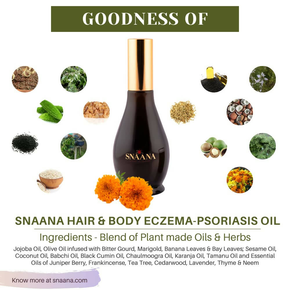 SNAANA Eczema Psoriasis Hair & Body Oil - DrMediCart