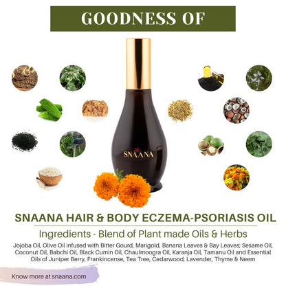 SNAANA Eczema Psoriasis Hair & Body Oil - DrMediCart