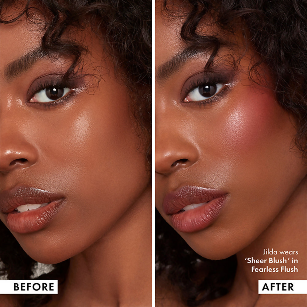 Iconic London Sheer Blush - Dark Red Fearless Flush