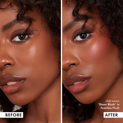 Iconic London Sheer Blush - Dark Red Fearless Flush
