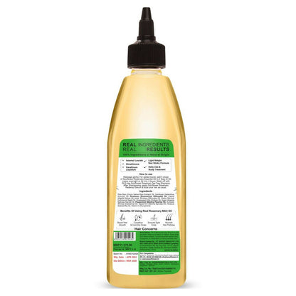 Soulflower Rosemary Mint Hair Growth Oil For Hair Fall & Dandruff Control, Light Hair Oil