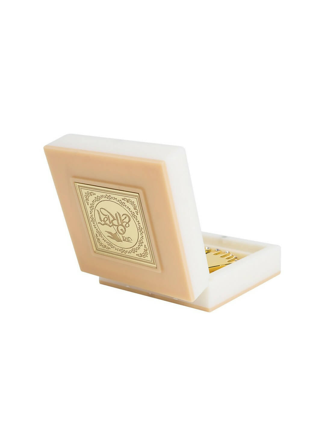 Golden Peacock White 24 CT Gold Polished Ram Darbar Prayer Box