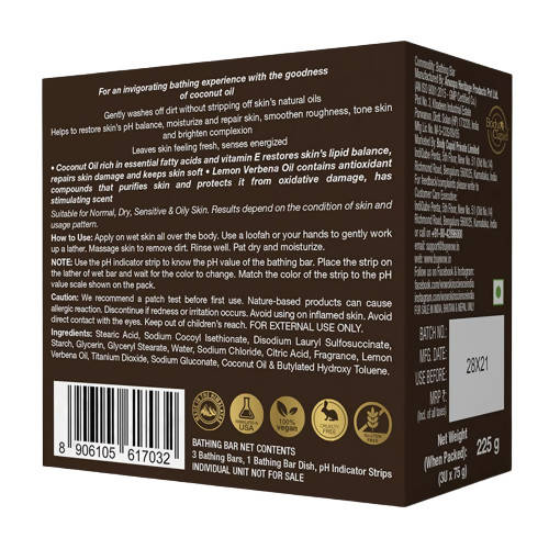 Wow Skin Science Coconut & Lemon Verbena Bathing Bar - Drmedicart