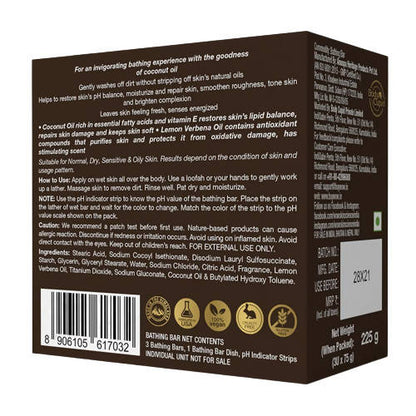 Wow Skin Science Coconut & Lemon Verbena Bathing Bar - Drmedicart
