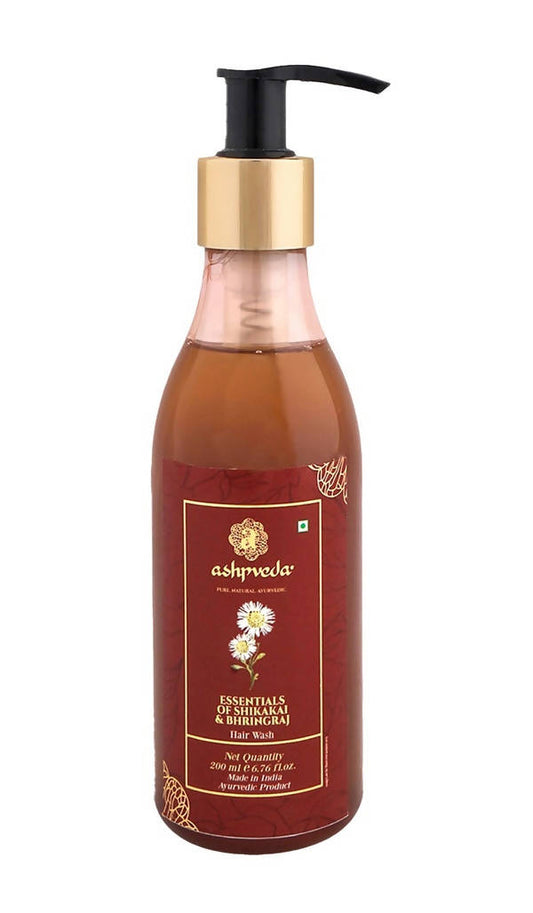 Buy Ashpveda Essentials of Shikakai & Bhringraj Hair Wash from DrMediCart, Ship from India to USA