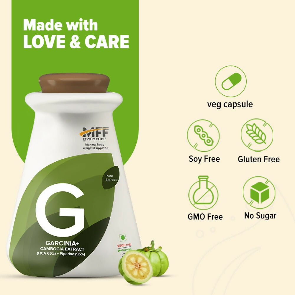 MyFitFuel Garcinia+ Cambogia Extract + Piperine Capsules