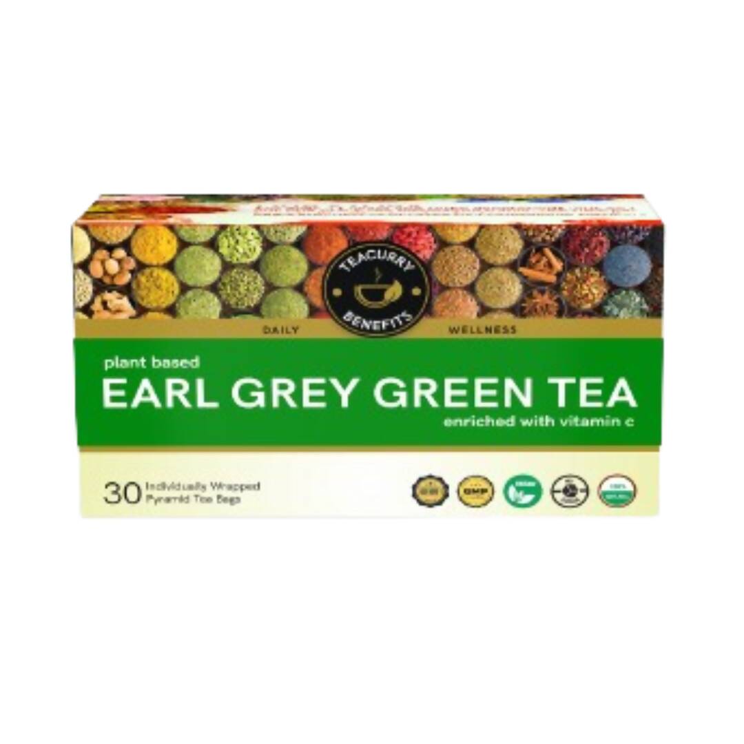 Teacurry Earl Grey Green Tea Bags - Drmedicart