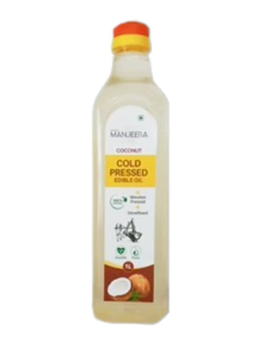 Buy Manjeera Coconut Cold (Wood) Pressed Edible Oil from DrMediCart, Ship from India to USA