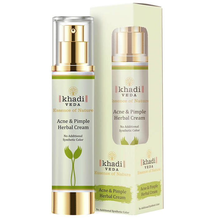 Buy Khadi Veda Acne & Pimple Herbal Cream from DrMediCart, Ship from India to USA