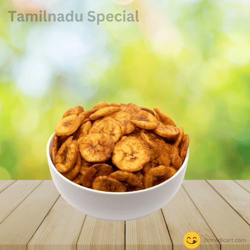 Buy Masala Nagercoil Nenthram chips - 200 Gram from DrMediCart, Ship from India to USA