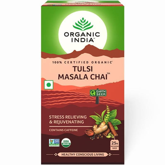 Buy Organic India Tulsi Masala Chai 25 Tea Bags from DrMediCart, Ship from India to USA