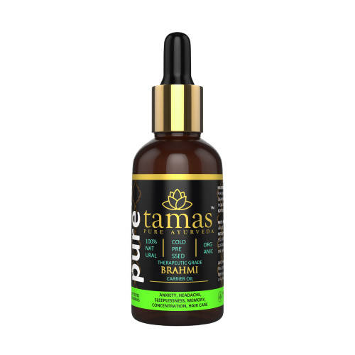 Buy Tamas Pure Ayurveda 100% Organic Brahmi Cold Pressed Carrier Oil from DrMediCart, Ship from India to USA
