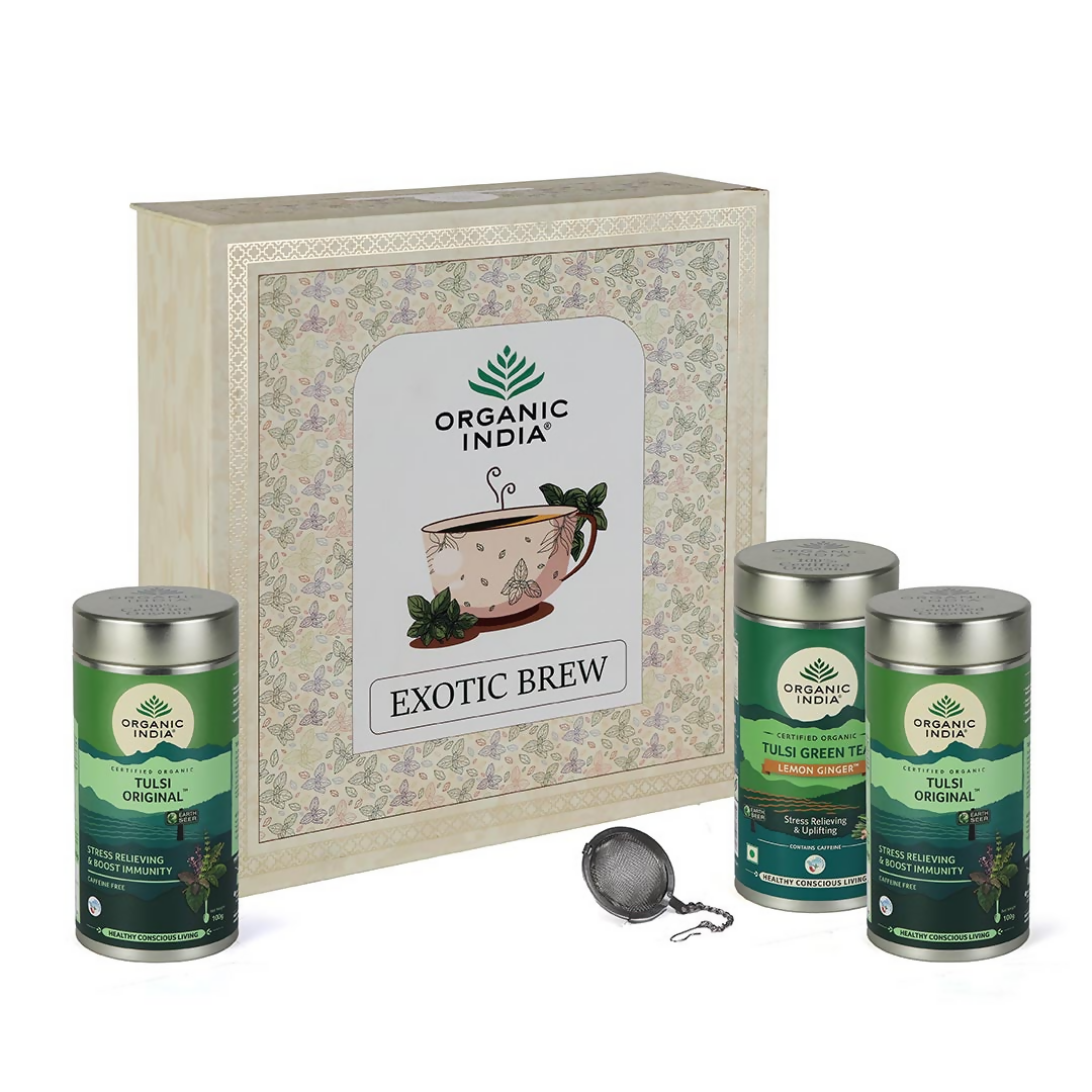 Buy Organic India Exotic Brew Gift Box from DrMediCart