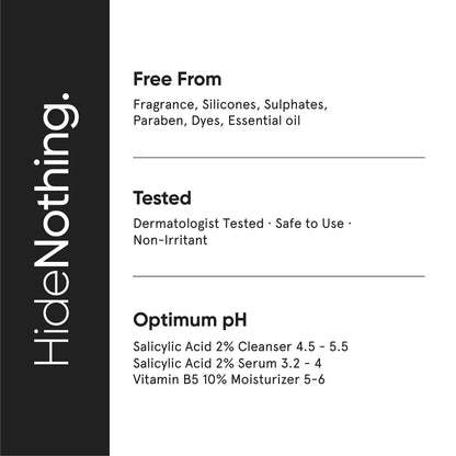 Minimalist Anti-Acne Kit, Skincare Routine Kit - Face Wash, Moisturizer, and Serum