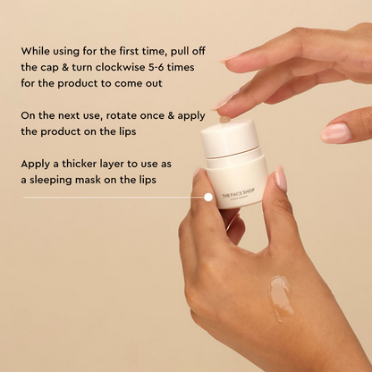 The Face Shop The Therapy Lipcerin, 12HR Moisture Lip Mask, Balm & Scrub