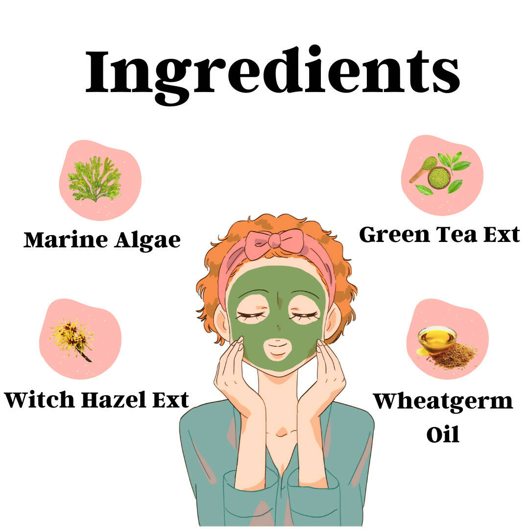vigini natural actives anti acne clay face pack mask with marine algae for men women buy in usa