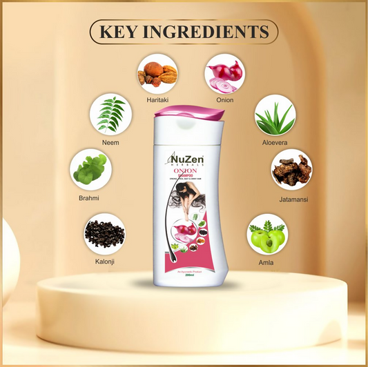 Buy NuZen Herbals Onion Shampoo from DrMediCart, Ship from India to USA