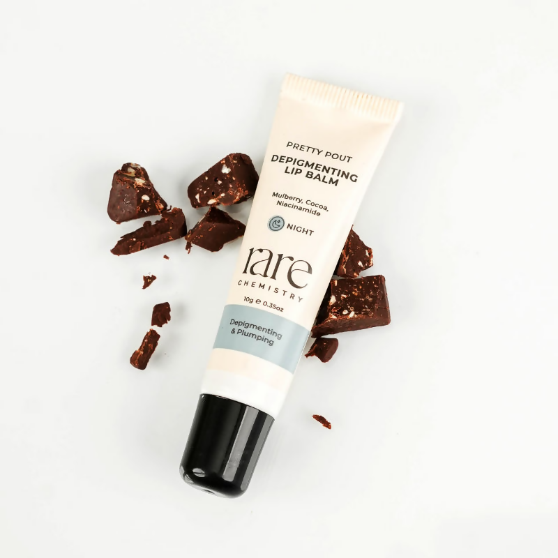 Rare Chemistry Pretty Pout Depigmenting Lip Balm, Night Plumps Depigments Mulberry Niacinamide
