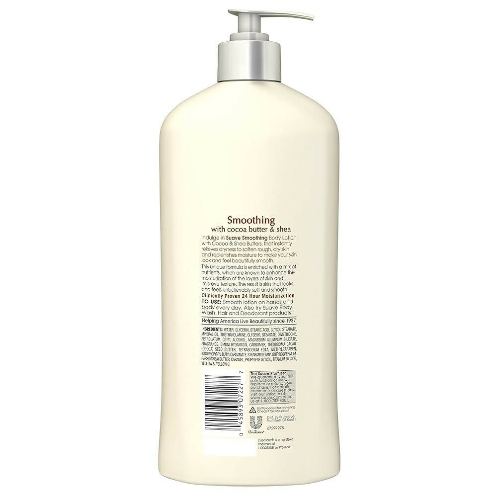 Suave Smoothing Body Lotion with Cocoa & Shea Butter - DrMediCart