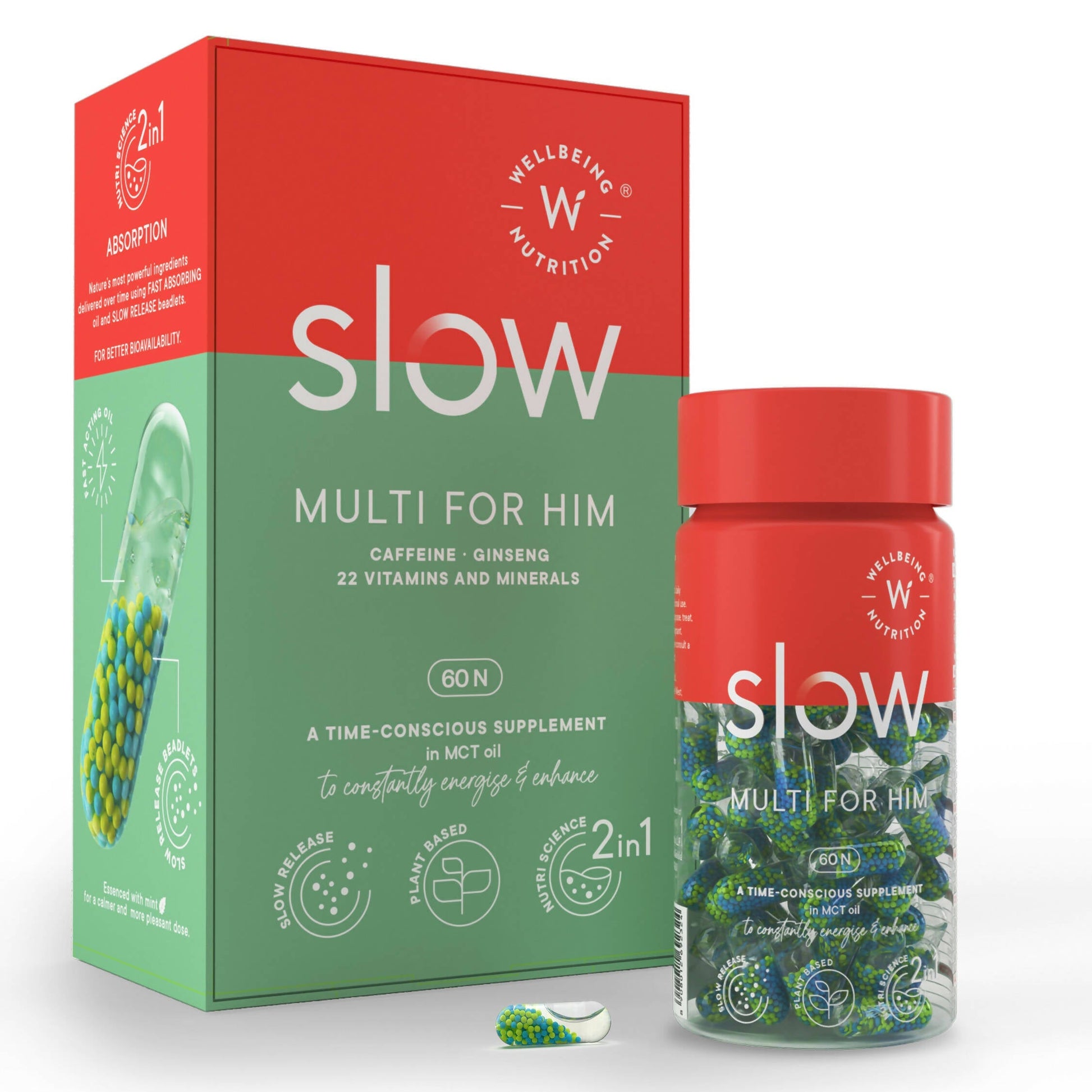 Buy Wellbeing Nutrition Slow | Multivitamin for Him Capsules from DrMediCart, Ship from India to USA