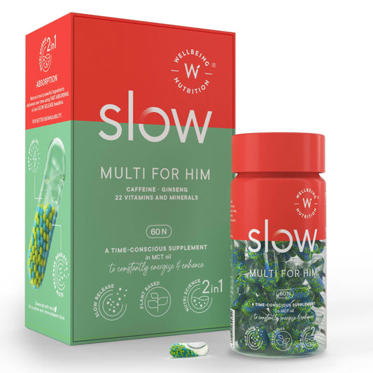 Buy Wellbeing Nutrition Slow | Multivitamin for Him Capsules from DrMediCart, Ship from India to USA