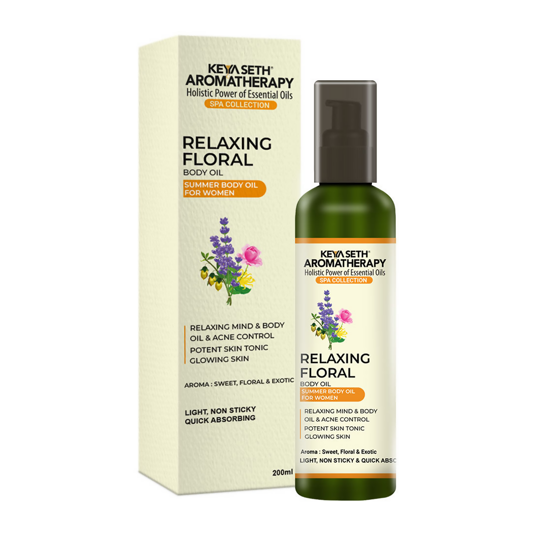 Keya Seth Aromatherapy Relaxing Floral Summer Body Oil