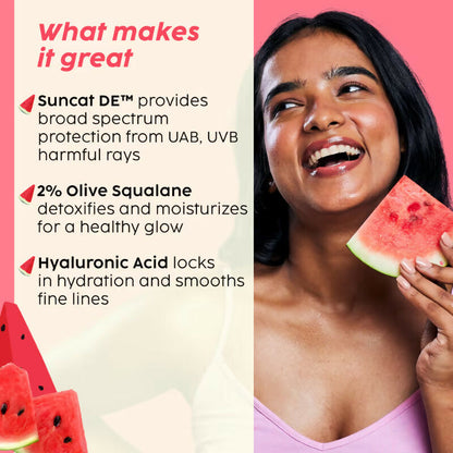 Plix Watermelon SPF PA++++ 50 Protect & Hydrate 2 In 1 Moisturizer + Sunscreen