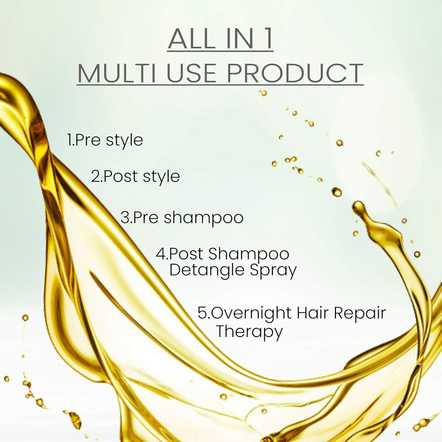 Ktein All in 1 Natural Hair Heat Protection Spray with Fermented Argan Oil