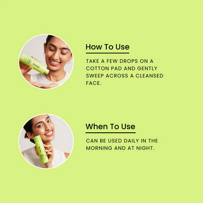 Foxtale Exfoliating Toner with 5% Latic Acid & Niacinamide for Brighter Skin & Tighter Pores