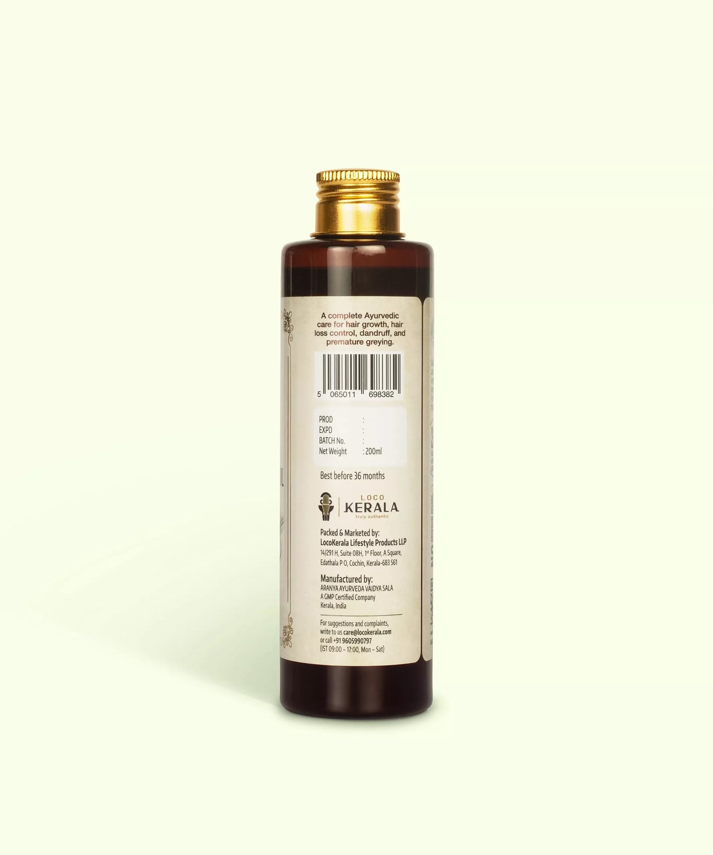 LocoKerala Neelibringadi Ayurvedic Hair Oil – For Healthy Scalp & Luxuriant Growth