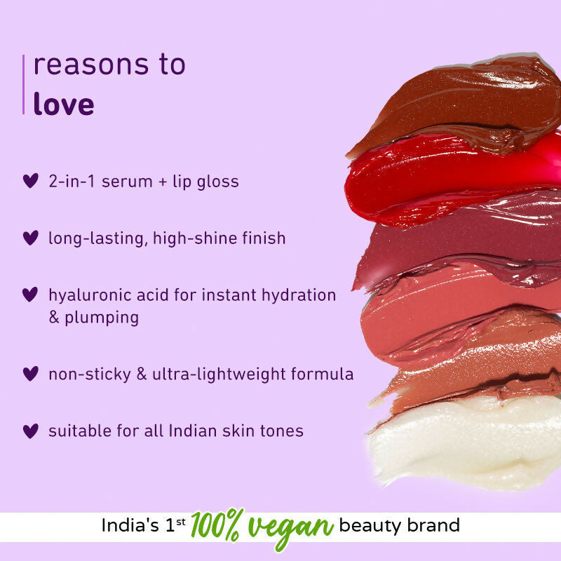 Plum Dermahues Serum Lip Gloss  - 06 Crimson Glow