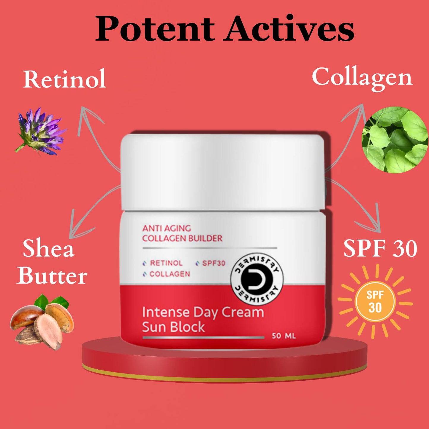 Dermistry Anti Aging Intense Day Cream Sun Block & Instant Intense Face Mask