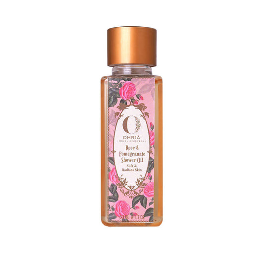 Buy Ohria Ayurveda Rose And Pomegranate Shower Oil from DrMediCart, Ship from India to USA