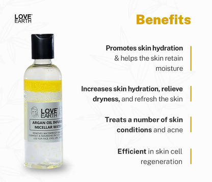 Love Earth Argan Oil Infused Micellar Water