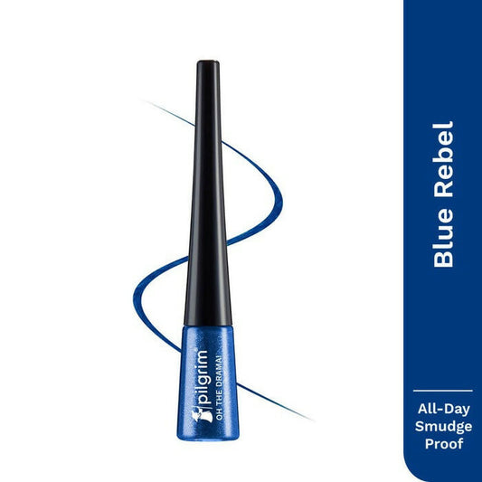 Buy Pilgrim Oh The Drama! Metallic Eyeliner Blue Rebel from DrMediCart, Ship from India to USA
