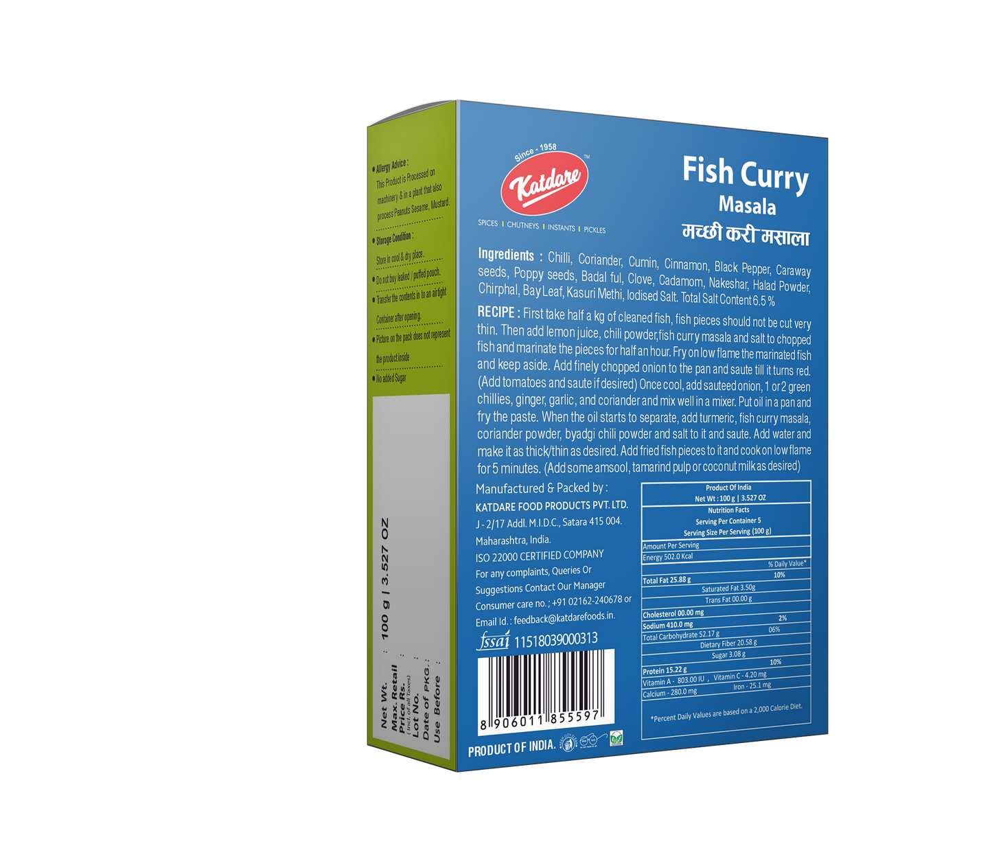 Katdare Foods Fish Curry Masala