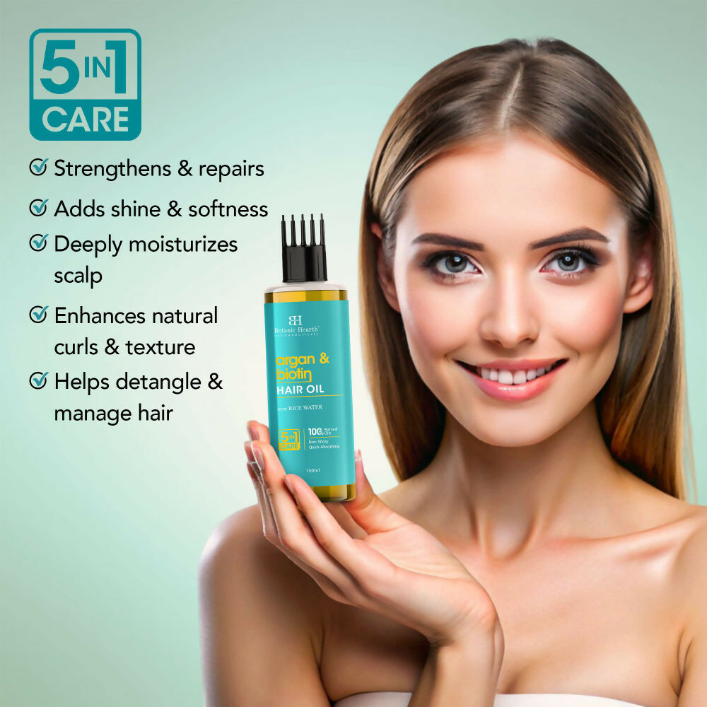 Botanic Hearth Argan & Biotin Hair Oil