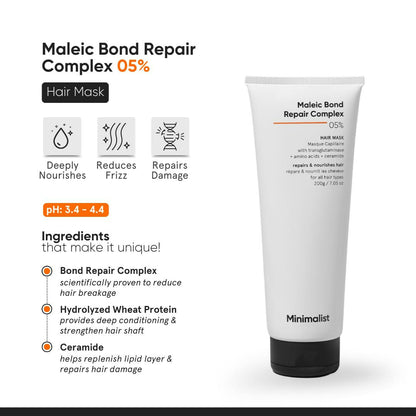 Minimalist Maleic Bond Repair Complex Shampoo & Hair Mask Combo
