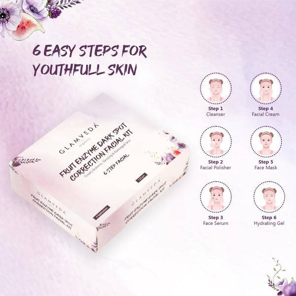 Glamveda Aha Fruit Enzyme Dark Spot Correction Facial Kit