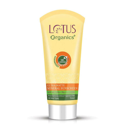 Lotus Organics+ Ultra Matte Mineral Sunscreen SPF 40 PA+++