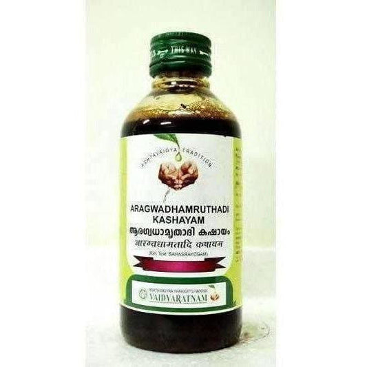 Buy Vaidyaratnam Aragwadhamrithadi kashayam from DrMediCart, Ship from India to USA