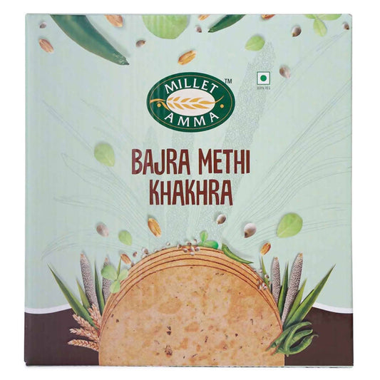 Buy Millet Amma Bajra Methi Khakhra from DrMediCart, Ship from India to USA