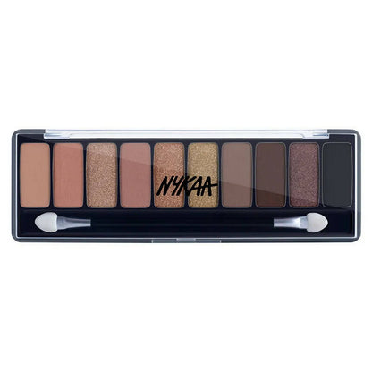 Nykaa Eyes On Me! 10-in-1 Eyeshadow Palette - Smokey at 8